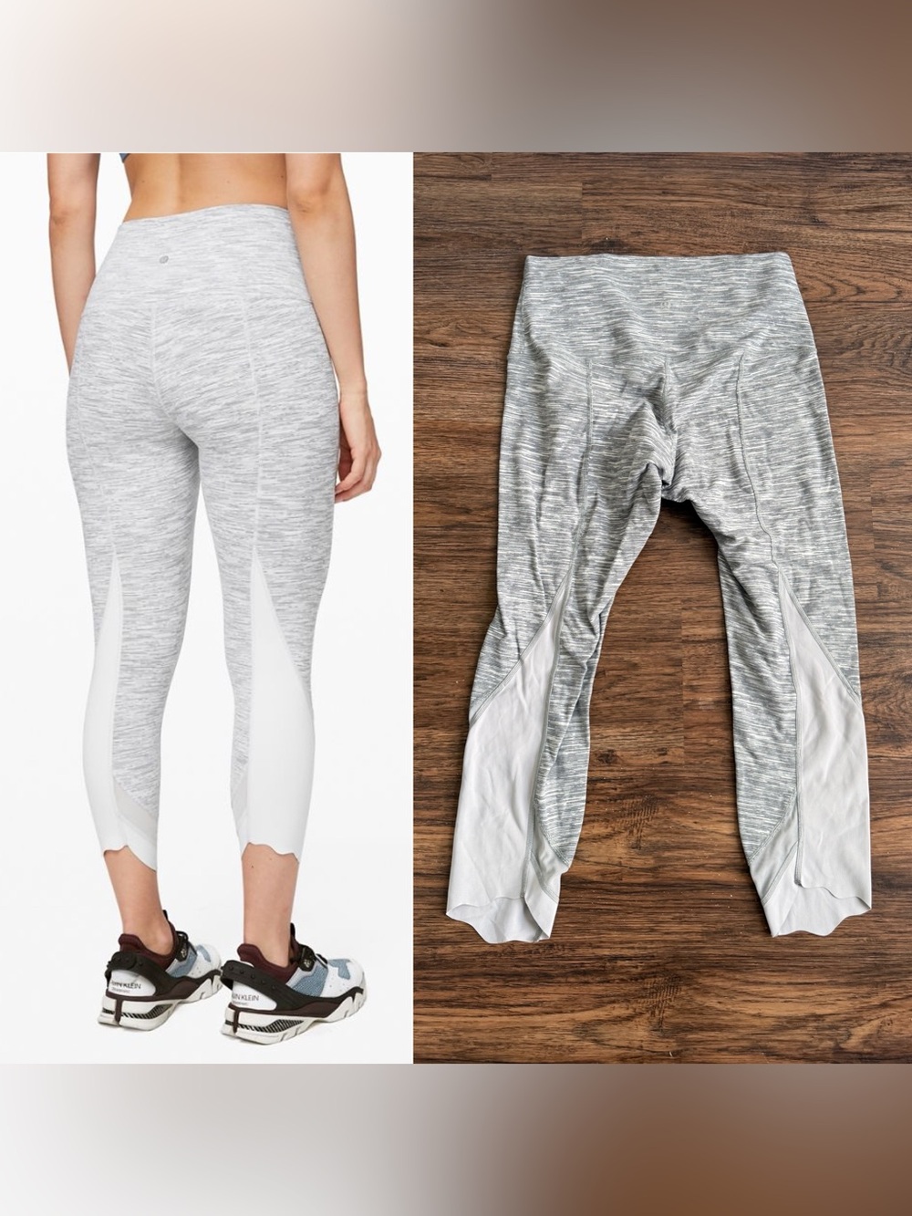 Lululemon Align Wunder Under Scalloped Hem High-Rise Leggings Size 10 12 Women’s